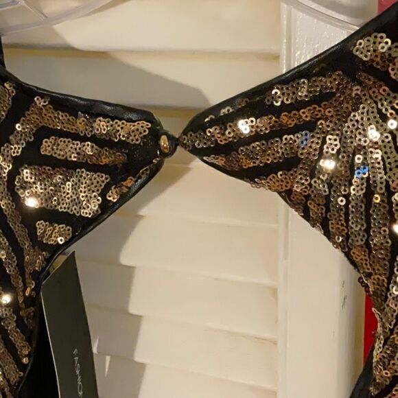 WOW 🤩 NWT Flashy Ways Romper by Fashion Nova. Dance 🪩 💃 🌙 Away! - Picture 12 of 16